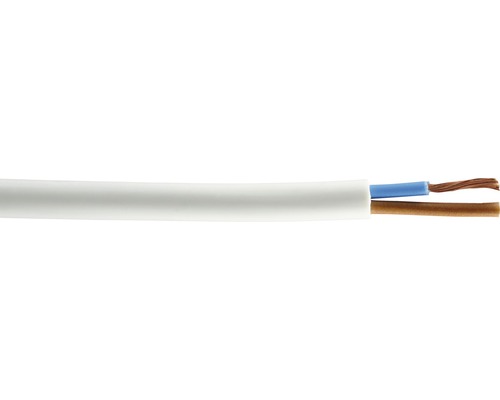 Kabel H05VV-F (CYSY) 2x1,5 bílý, metrážové zboží