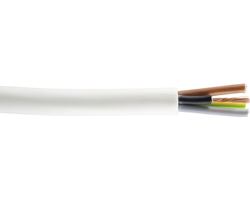 Silový kabel H05 4x1,5 (CYSY) bílá, metrážové zboží