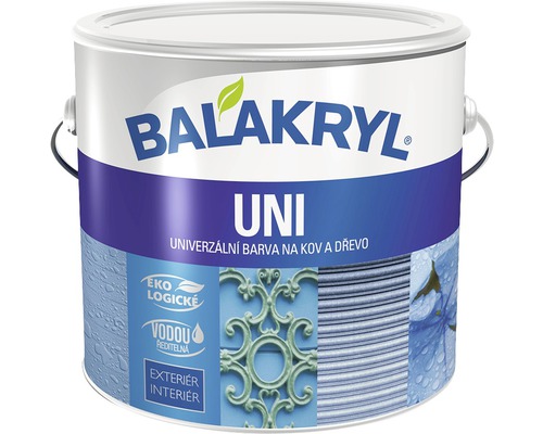 Univerzální barva na kov a dřevo BALAKRYL mat 0245 tmavě hnědý 2,5 kg ekologicky šetrné