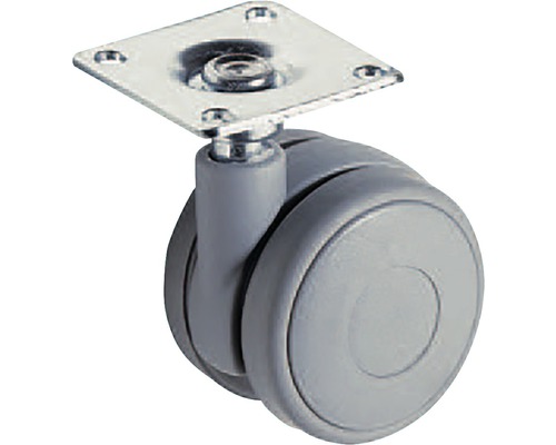 Nábytkové kolečko s montážní deskou