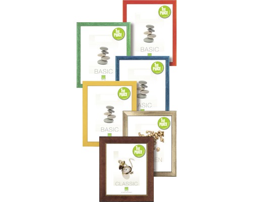 Více rámečků na obrazy v různých barvách a provedeních.