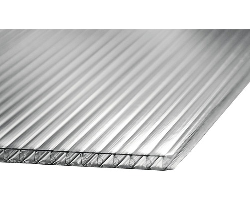 Polykarbonátová deska Bravo dutinková 1000 x 1050 x 10 mm čirá Průsvitná vícevrstvá deska