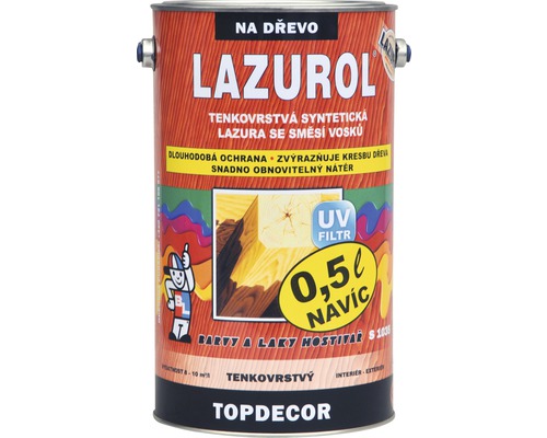 Lazura na dřevo Lazurol Topdecor S1035 palisandr 4,5 l-0