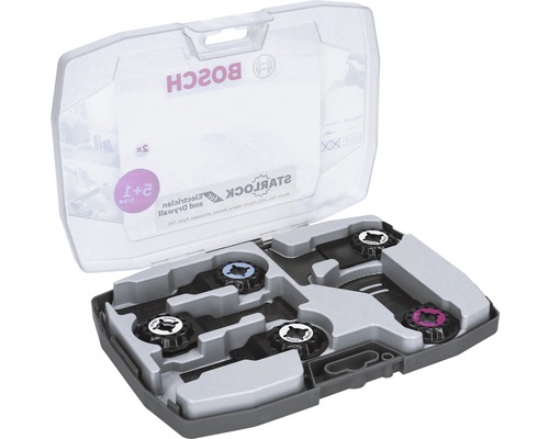 Sada oscilačního příslušenství Bosch Starlock v otevřeném kufříku