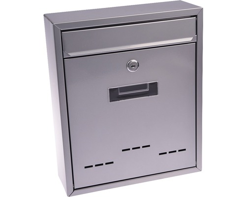 Ocelová poštovní schránka s okénkem