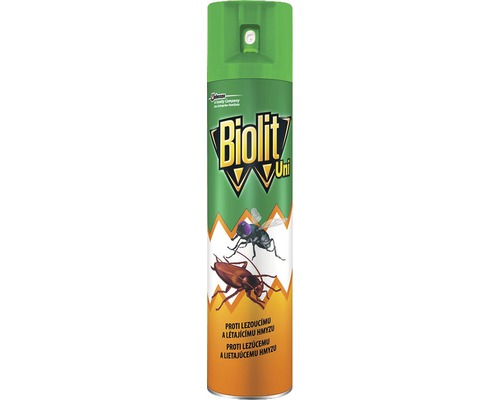 Sprej BIOLIT UNI proti lezoucímu a létajícímu hmyzu 400 ml Biolit Uni insekticidní sprej pro hubení hmyzu