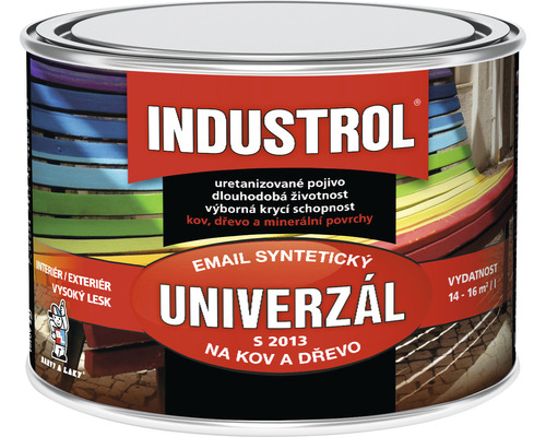Univerzální barva Industrol S2013 Email syntetický na kov a dřevo 2430 hnědá čokoládová 0,375 l Univerzální barva Industrol S2013 Email syntetický na kov a dřevo 2430 hnědá čokoládová 0,375 l