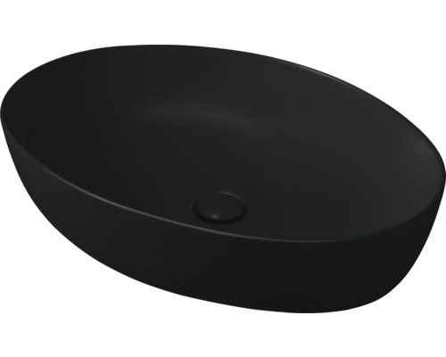 Černé keramické umyvadlo na desku