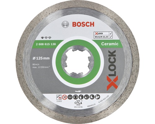 Diamantový kotouč Bosch X-LOCK 125x22,23