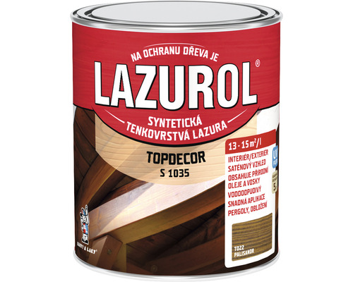 Lazura na dřevo Lazurol Topdecor S1035 T22 palisandr 0,75 l-0