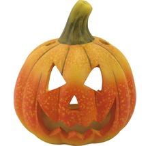 Keramická halloweenská dýně s obličejem