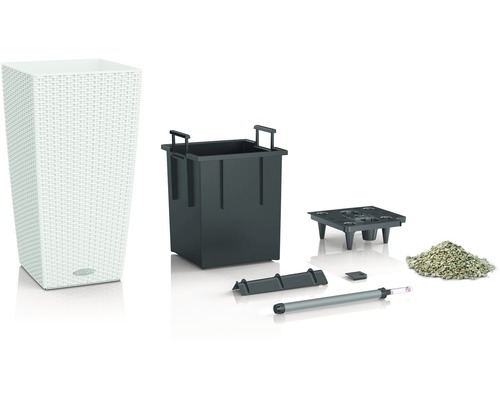 Květináč se zavlažovacím systémem a příslušenstvím