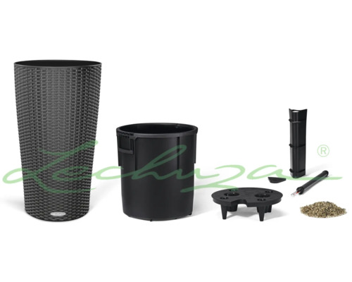 Květináč se zavlažovacím systémem a příslušenstvím