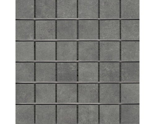 Dlažba imitace betonu Home Black Mozaika 30x30 cm