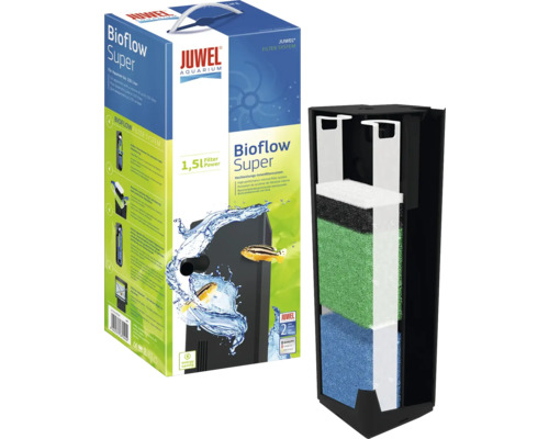 Vnitřní filtr Juwel Bioflow Super pro akvária do 150 litrů, včetně filtračních médií a balení