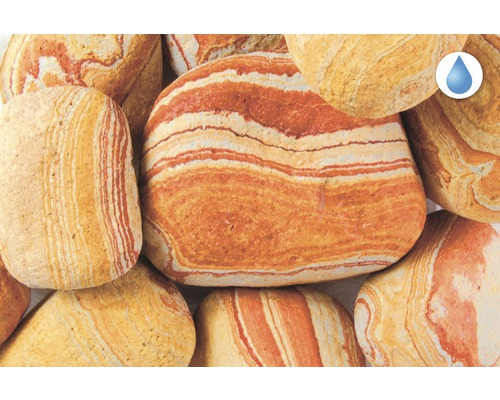 Dekorační kameny s vodním symbolem