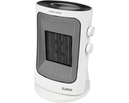 Keramický ohřívač s mřížkou a otočnými knoflíky