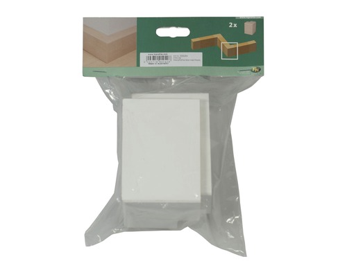 Dva transparentní krycí kryty pro dřevěné profily v balení