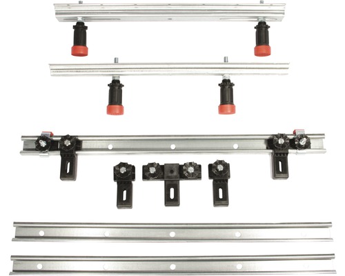 Hliníkový profilový systém s montážními prvky