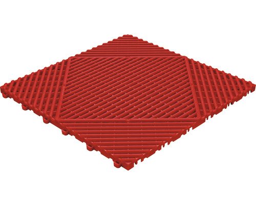Plastová dlaždice Florco Classic 40 x 40 cm s klick systémem červená balení 6 ks