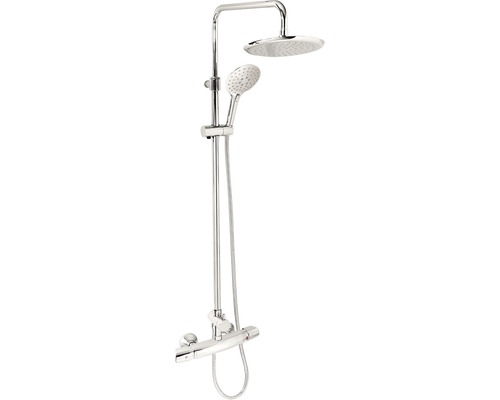 Sprchový systém s termostatickou baterií Novaservis Metalia 57 SET068/TER,0 Sprchový sloup s hlavovou a ruční sprchou