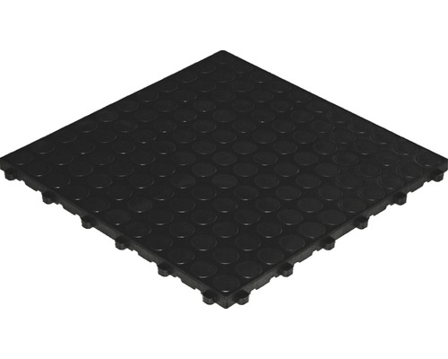 Plastová dlaždice Florco Spot 40 x 40 cm s klick systémem černá balení 6 ks