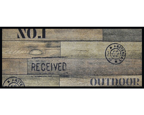 Koberec běhoun Cr. Outdoor Wood hnědý 66x150cm-0