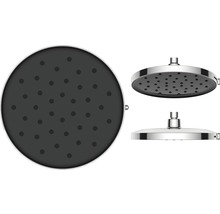 Hlavová sprcha AVITAL Ø 23 cm chrom/černá s posuvným regulátorem-thumb-4