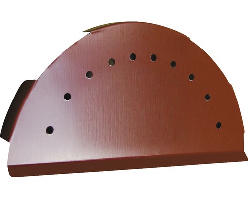 Kovová mřížka na okapový žlab s otvory