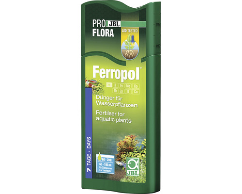 Hnojivo pro akvarijní rostliny JBL Ferropol 250 ml D/GB JBL Ferropol tekuté hnojivo pro vodní rostliny