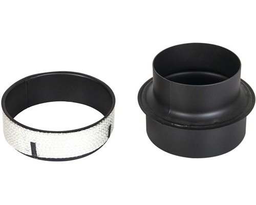 Krycí rozeta pro kouřovod s těsněním a objímkou