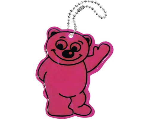 Reflexní přívěšek Bear, fialový