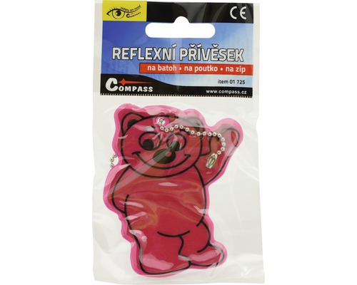 Reflexní přívěsek Compass ve tvaru medvěda