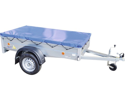 Přívěsný vozík Agados Handy-3 s rovnou plachtou a kolečkem, vnitřní rozměr 111x35x206 cm