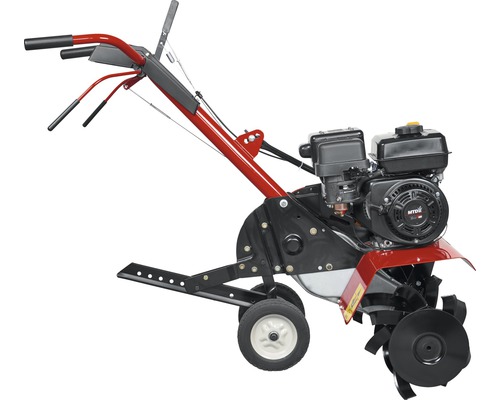 Motorová kypřič pro zpracování půdy na zahradě