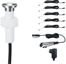 LED venkovní vestavné osvětlení Paulmann 93695 Plug and Shine MicroPen II IP67 5x0,22W 3000K nerezová ocel 5ks-thumb-0 LED venkovní vestavné osvětlení Paulmann 93695 Plug and Shine MicroPen II IP67 5x0,22W 3000K nerezová ocel 5ks-thumb-0