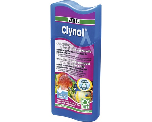 Přípravek na čištění a projasnění vody JBL Clynol 250 ml JBL Clynol čistič vody pro přirozené čištění akvarijní vody