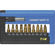 Combit Box 11 se šroubovacími bity různých velikostí