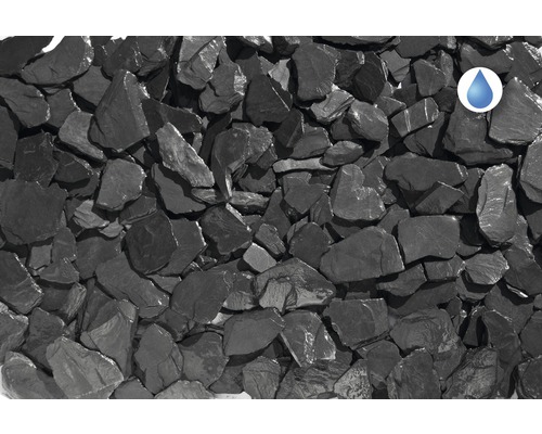 Břidlicové kameny pro zahradnictví s vodním symbolem