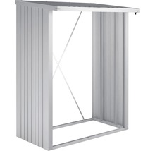 Přístřešek na dřevo Biohort WoodStock 150 plechový 157 x 102 x 199 cm stříbrný metalický