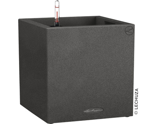 Čtvercový květináč s ukazatelem hladiny vody