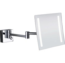 Nástěnné zrcadlo s LED osvětlením a otočným ramenem