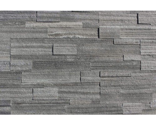 Obkladový kámen Alfistick šedý pískovec 15x60 cm
