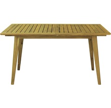 Dřevěný zahradní stůl s lamelami