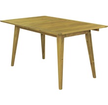 Obdélníkový zahradní stůl ze dřeva se čtyřmi nohami