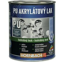 Barevný lak Hornbach PU akrylátový na vodní bázi 0,75 l šedá antracit hedvábný lesk-thumb-2