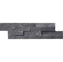 Obkladový kámen SCHIEFER břidlice černá 10x40 cm-thumb-0