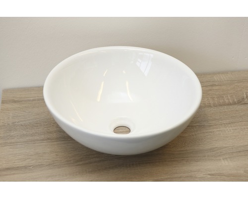 Umyvadlo na desku Sanox Syros sanitární keramika bílá 40 x 40 x 15,5 cm 73173020