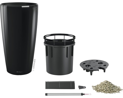 Květináč se zavlažovacím systémem a příslušenstvím