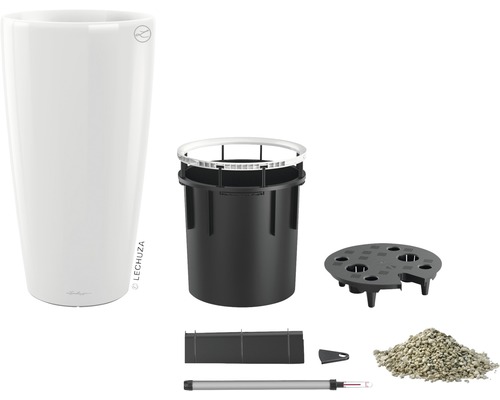 Květináč se zavlažovacím systémem a příslušenstvím